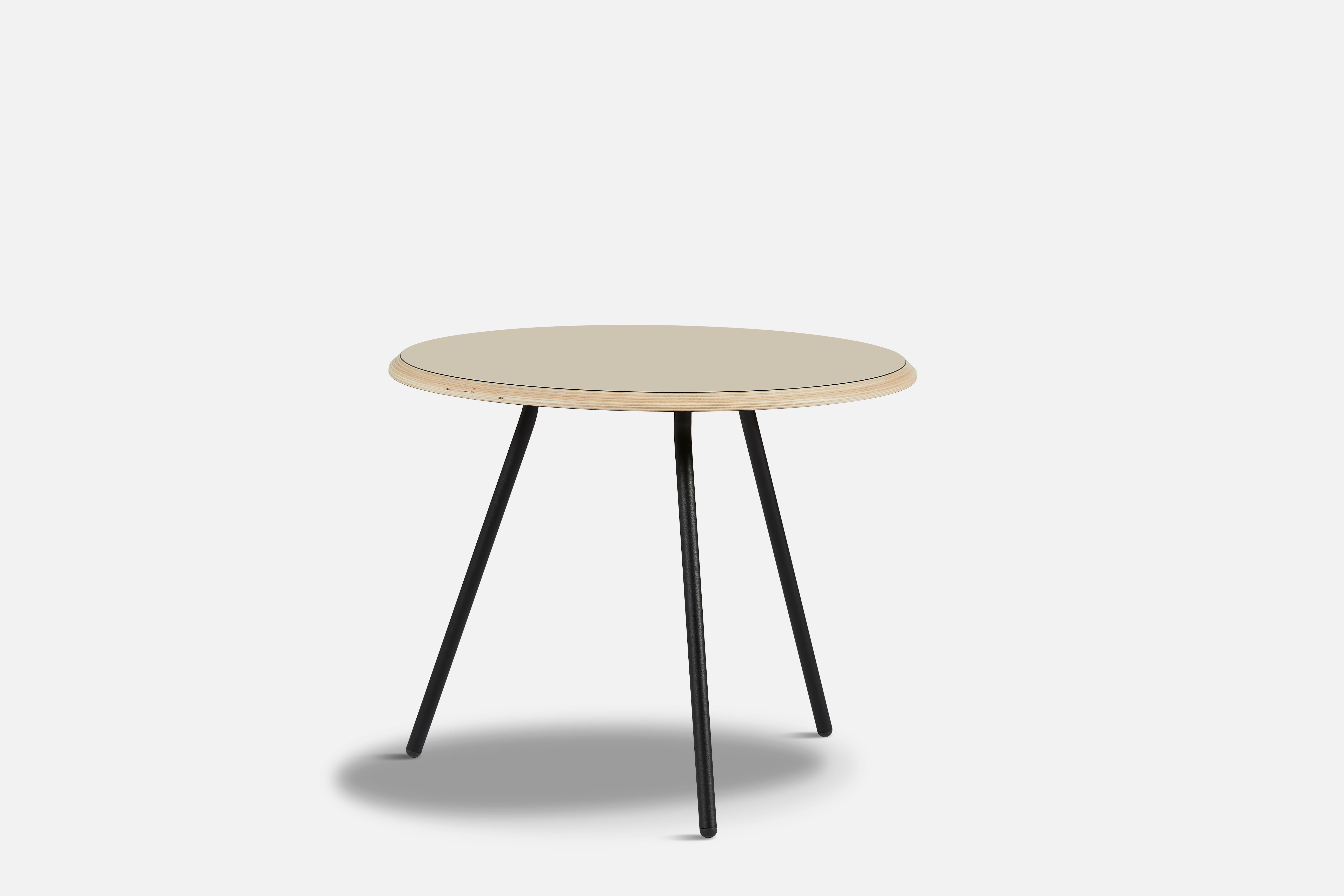 Beige Fenix Laminate Soround coffee table 60 by Nur Design
Materials: Metal, Fenix Laminate
Dimensions: D 60 x W 60 x H 49 cm.
Also available in different sizes.

The founders, Mia and Torben Koed, decided to put their 30 years of experience