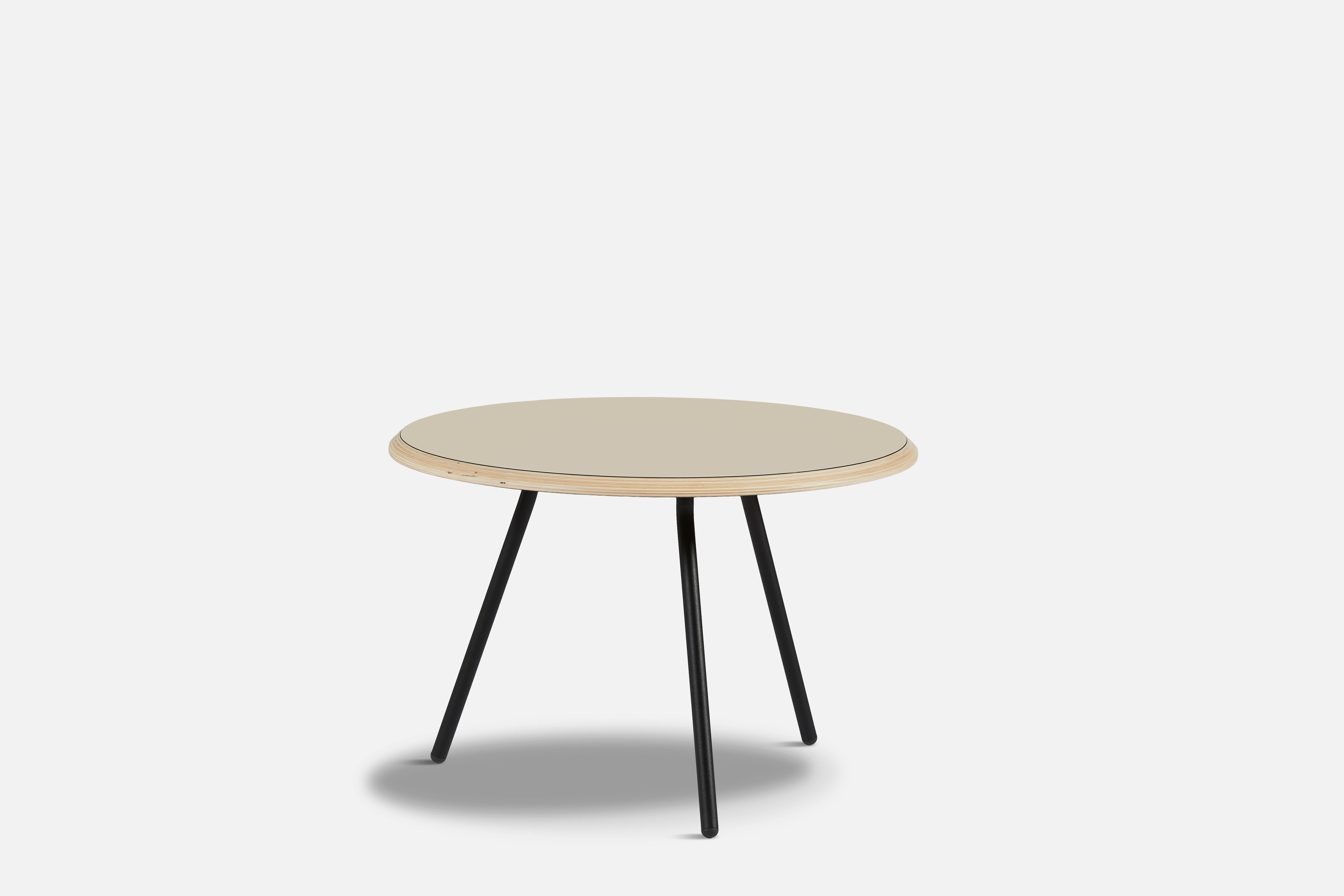Post-Modern Beige Fenix Laminate Soround Coffee Table 60 by Nur Design For Sale
