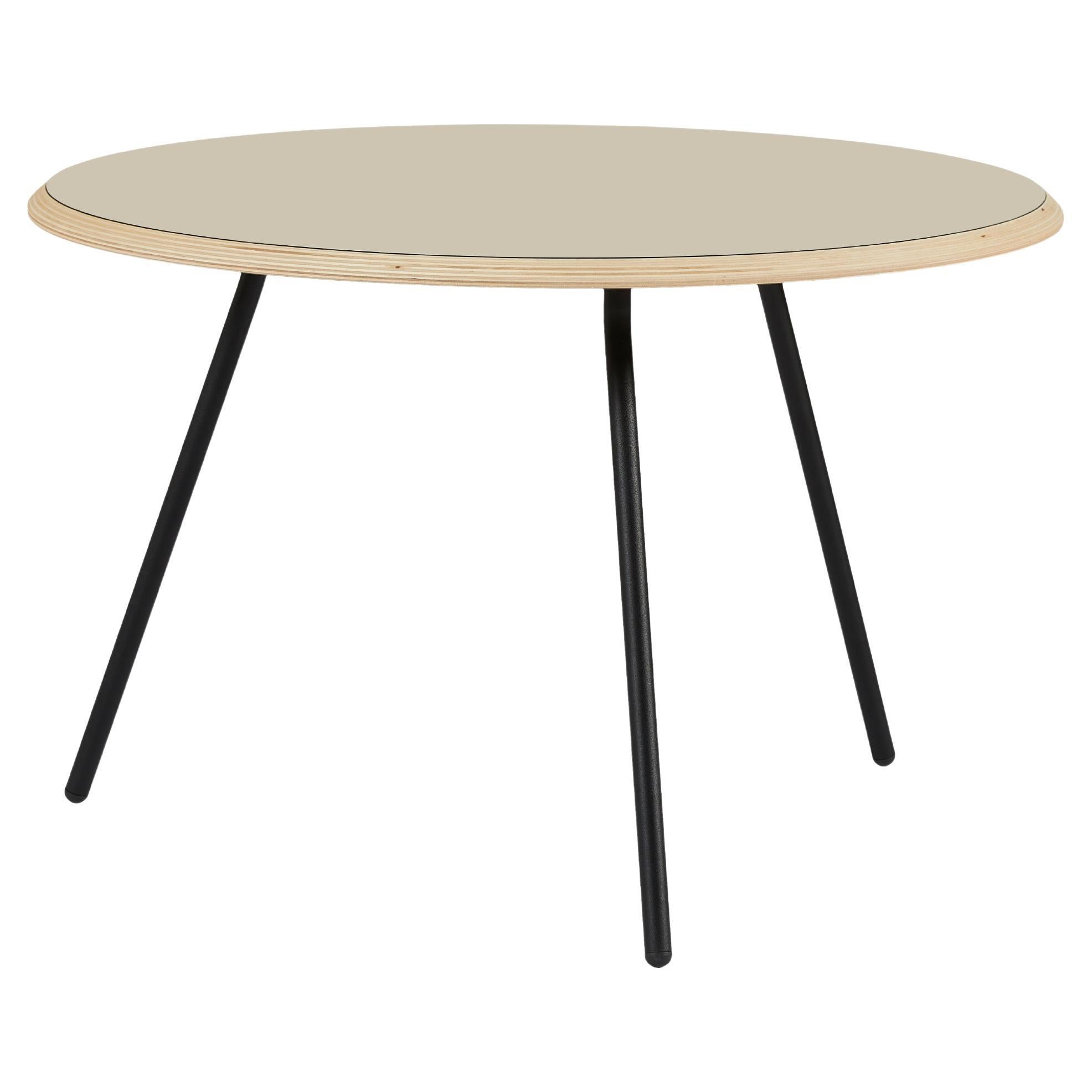 Beige Fenix Laminate Soround Coffee Table 75 by Nur Design For Sale