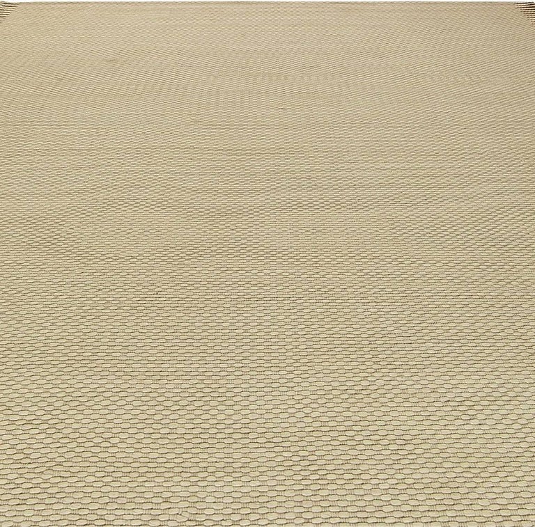 Beige FlatWeave Rug For Sale at 1stdibs