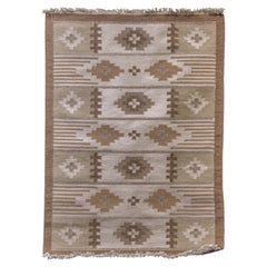 Beige Flat Weave Rug