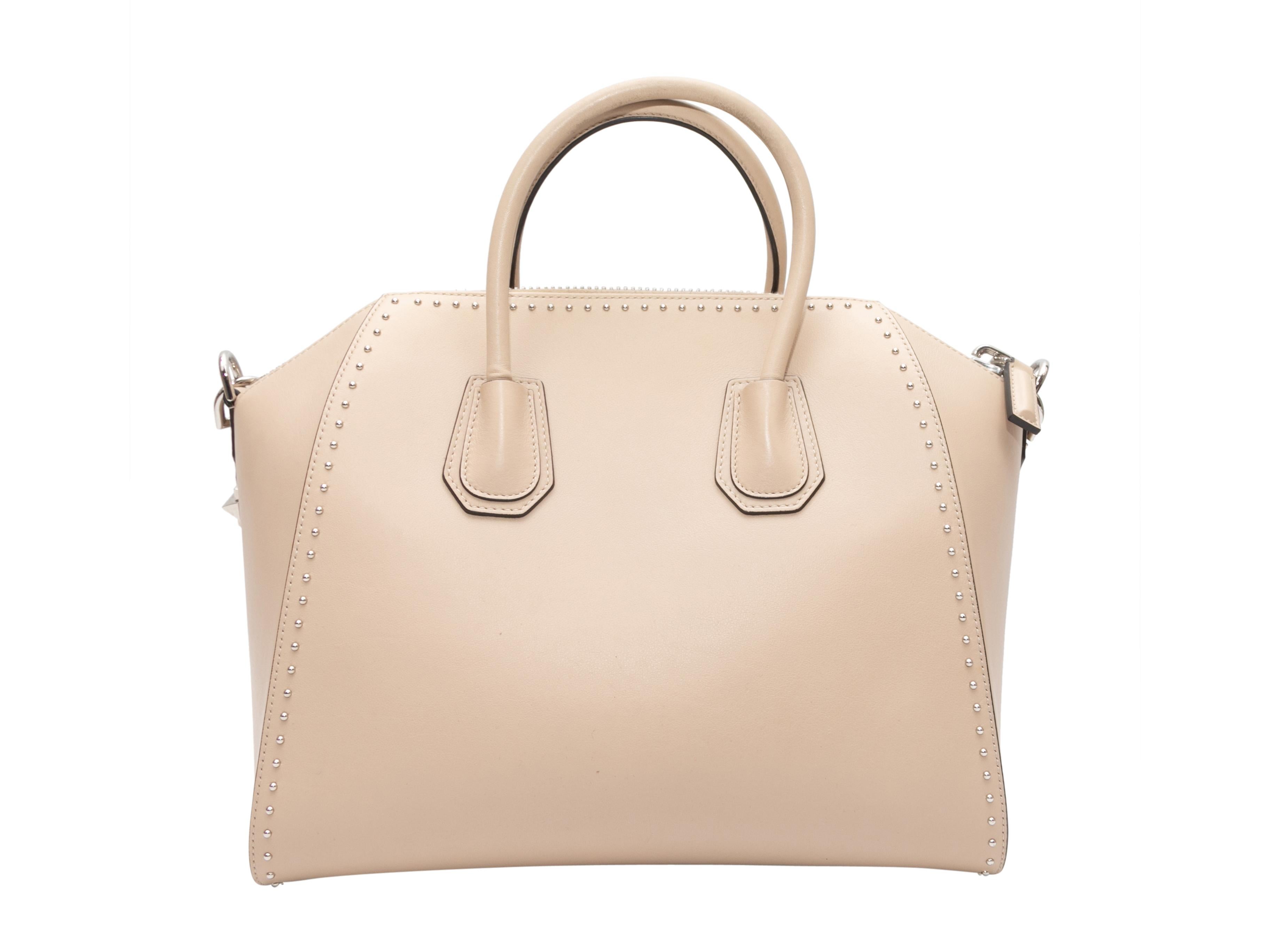 Beige Givenchy Large Antigona Handbag In Good Condition For Sale In New York, NY