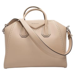 Used Beige Givenchy Large Antigona Handbag