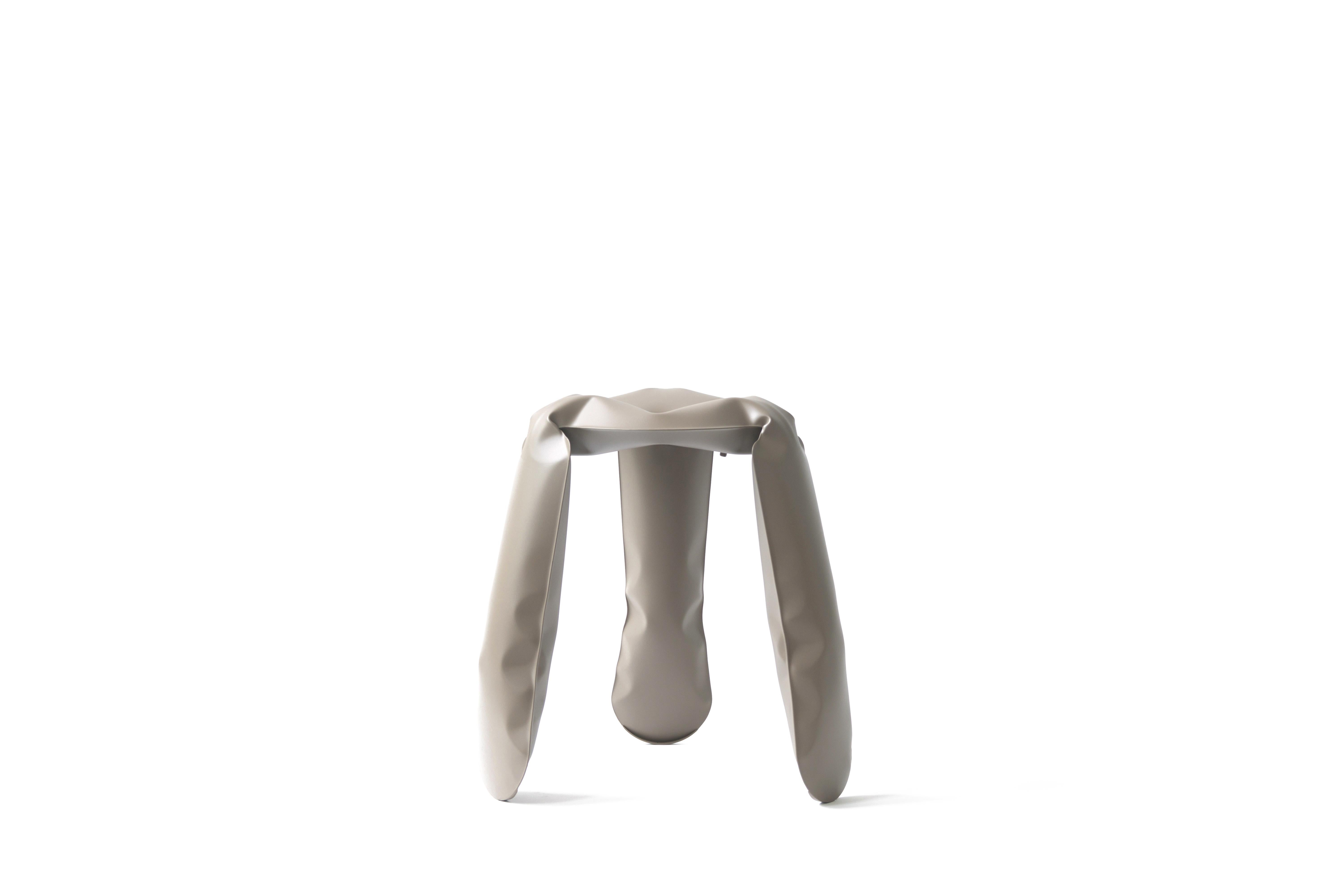 Taburete Plopp Estándar de Aluminio Gris Beige by Zieta Moderno orgánico en venta