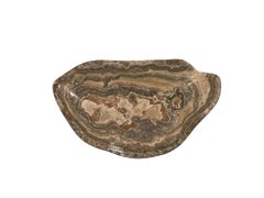 Beige, Grey And Cream Free Form Onyx Bowl, Morocco, Contemporary