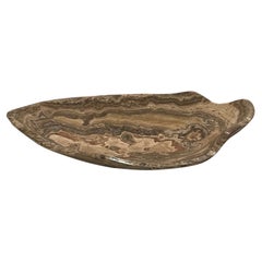 Beige, Grey And Cream Free Form Onyx Bowl, Morocco, Contemporary