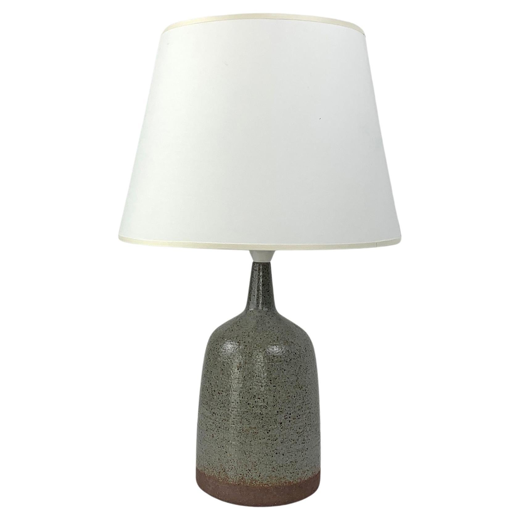 Beige-Grey Ceramic table lamp Palshus Denmark Linnemann-Schmidt stoneware For Sale