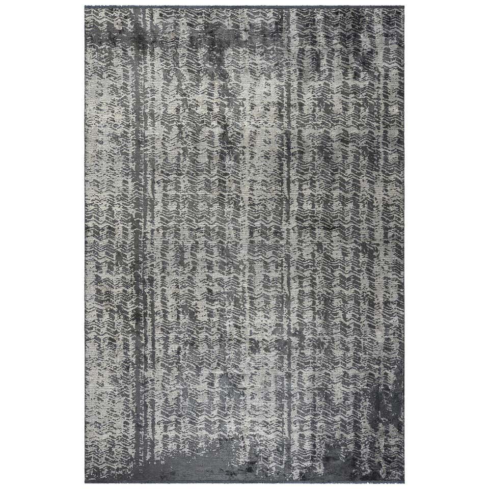 Light Gray and Dark Gray Customizable Angulo Cowhide Area Floor Rug ...