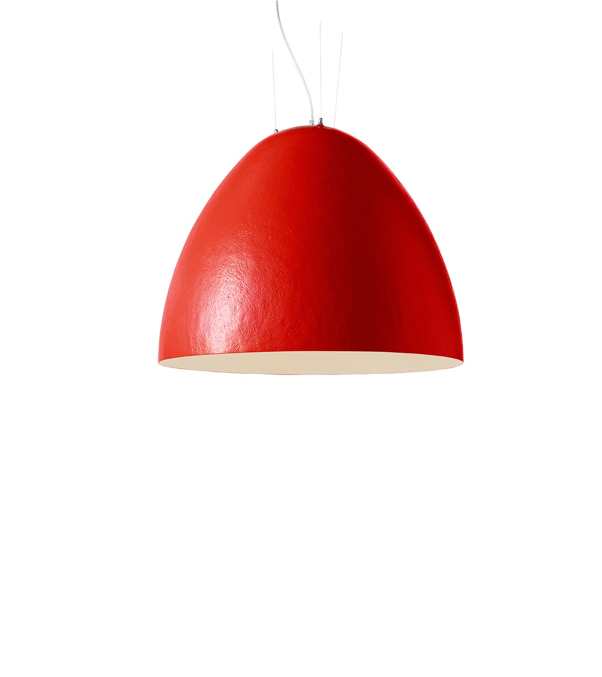 Postmoderno Lampada a sospensione grande Plume Beige Grey di Giò Colonna Romano in vendita