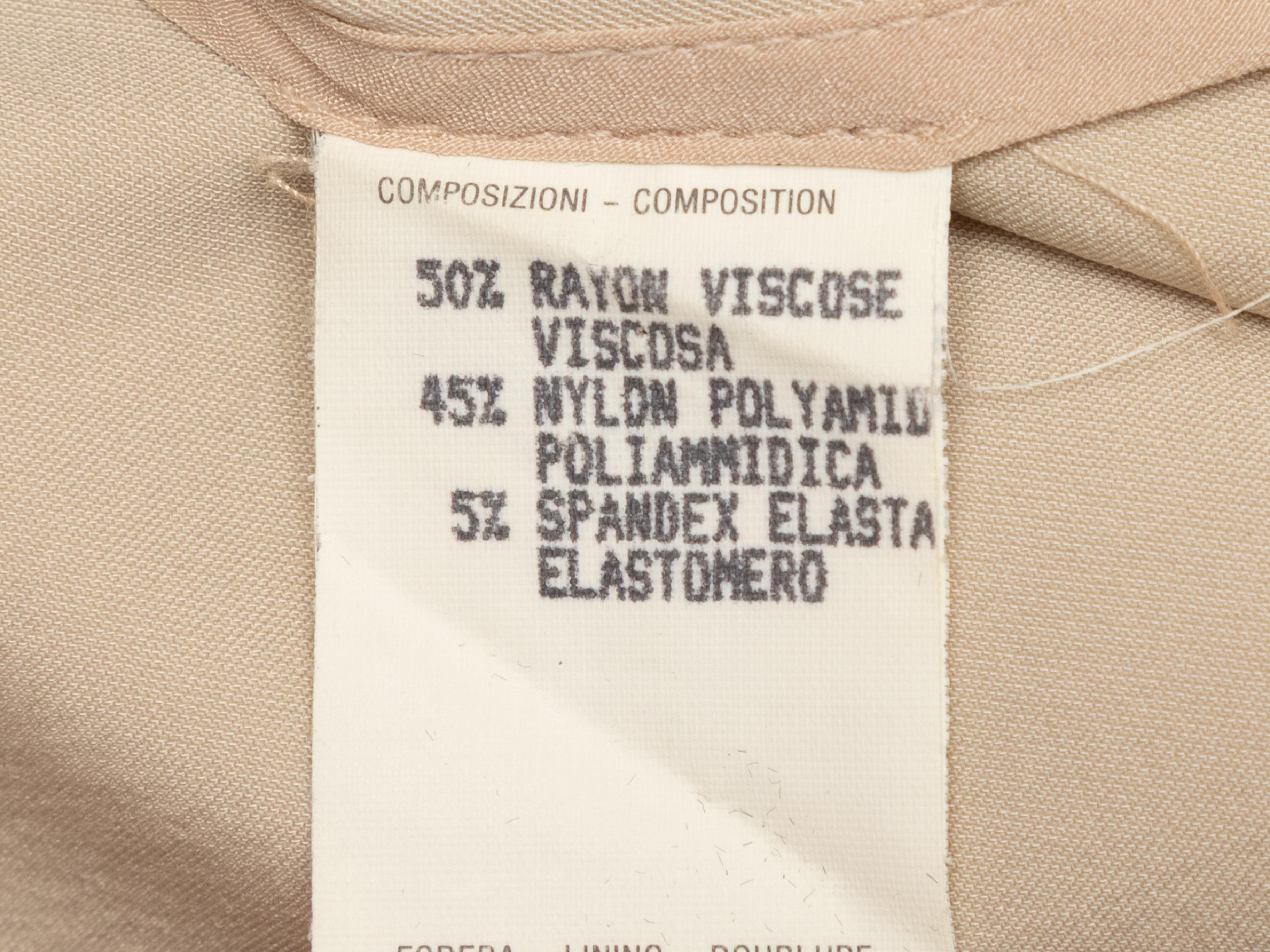Top boutonné à manches longues beige de Gucci Taille IT 42 en vente 1