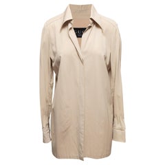 Top boutonné à manches longues beige de Gucci Taille IT 42