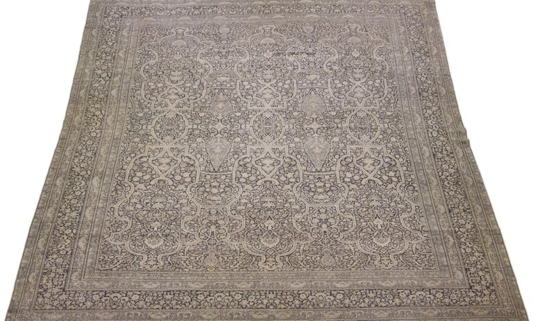Beige Handmade Antique Turkish Sivas Wool Rug with Allover Pattern For ...
