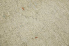 Beige Handwoven Wool Turkish Oushak Rug 8' x 10'