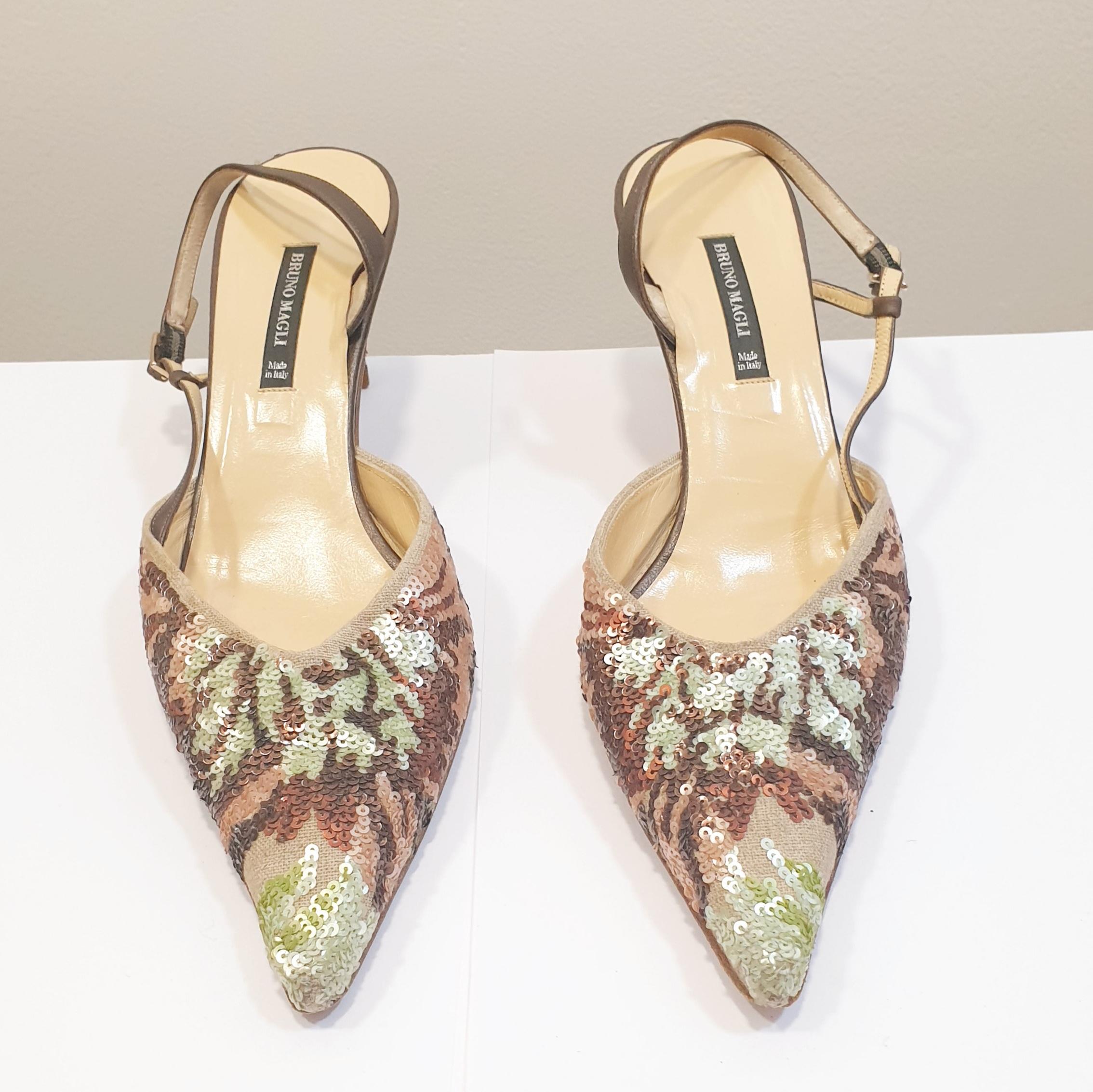 beige heeled shoes