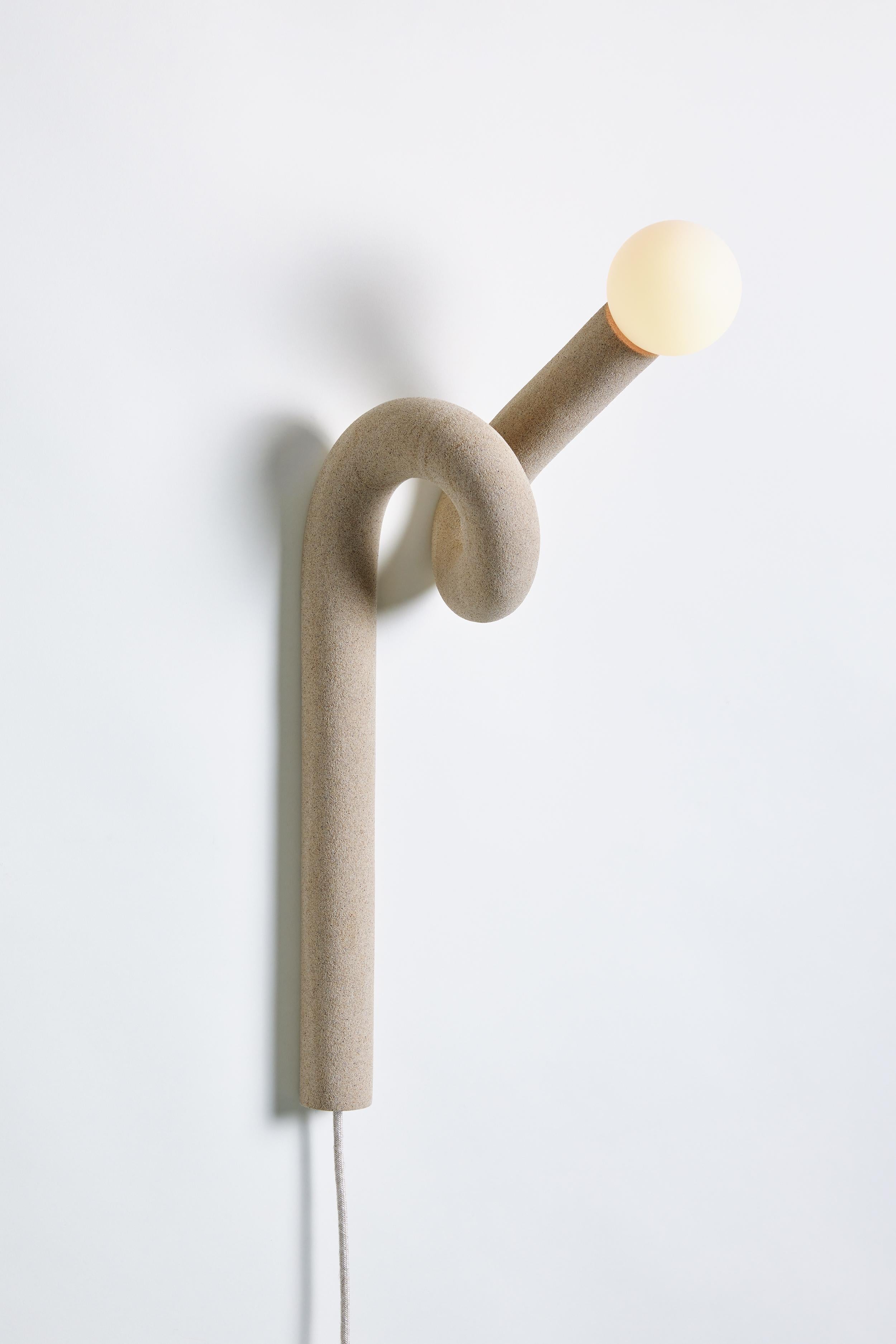 Beige Hotel Light 11 Wall Light by Hot Wire Extensions In New Condition For Sale In Geneve, CH