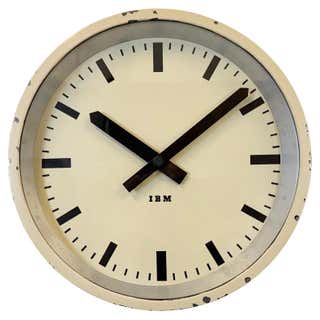 International Business Machines 'IBM' Oak Cabinet Clock, circa 1930s at ...