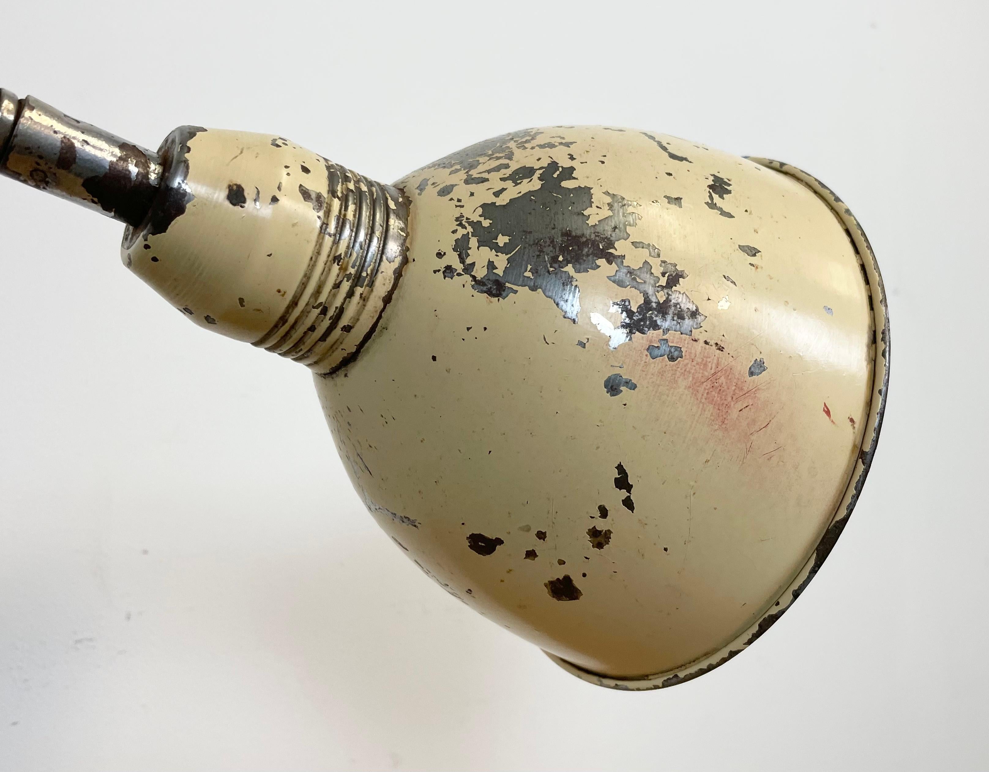 Beige Industrial Gooseneck Table Lamp from Instala, 1960s For Sale 6