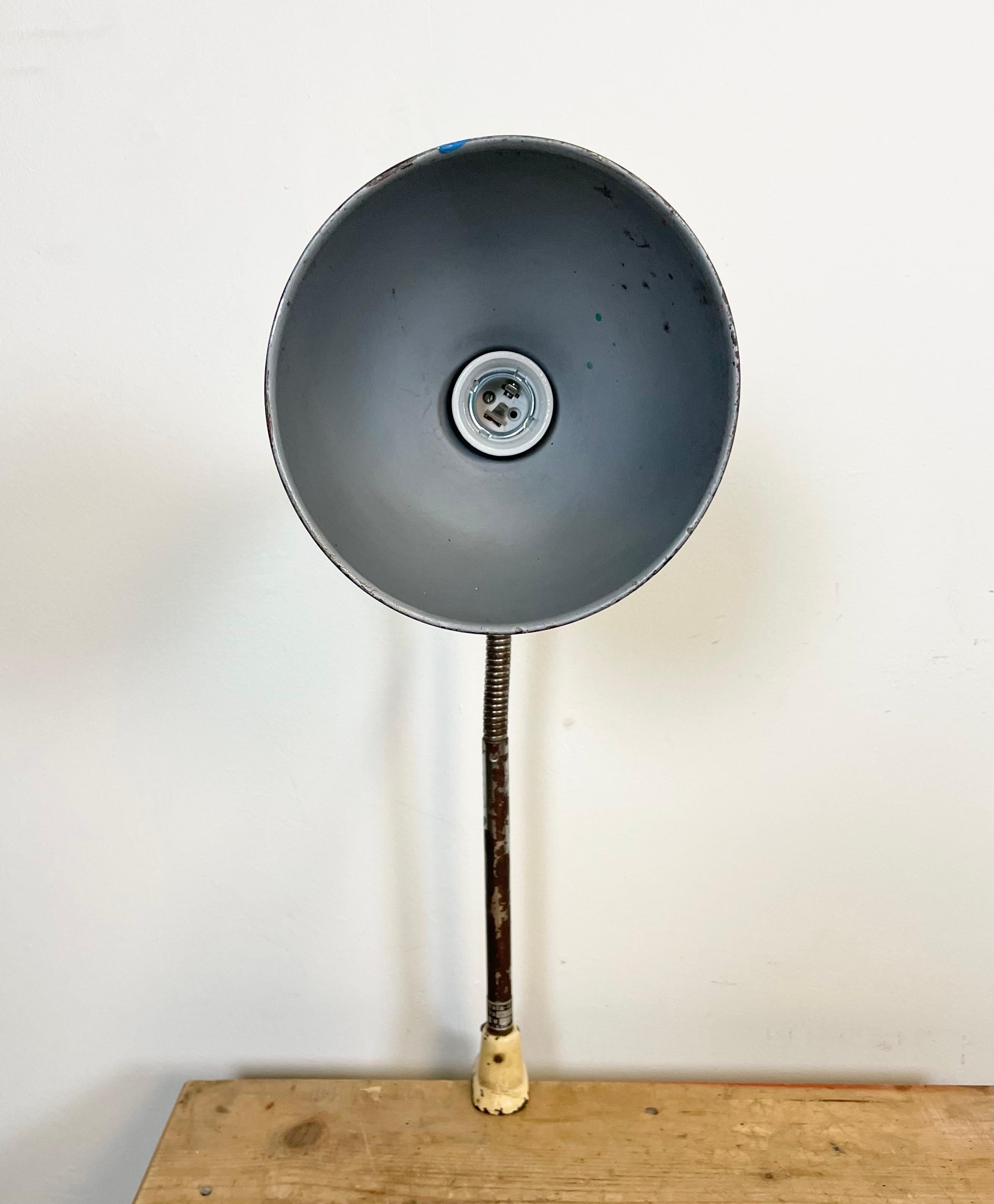 Beige Industrial Gooseneck Table Lamp from Instala, 1960s For Sale 8