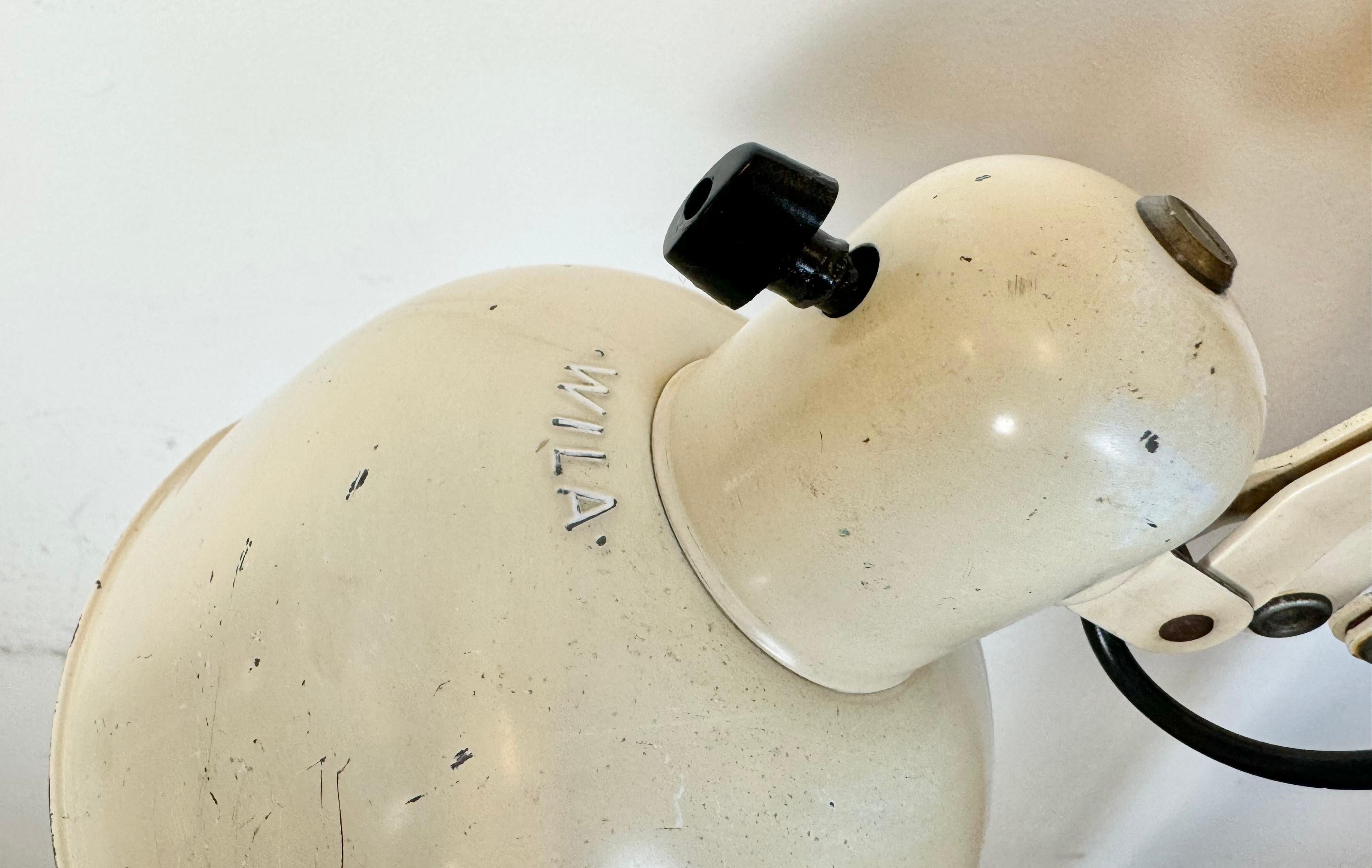 Beige Industrial Midcentury Scissor Wall Lamp from Wila Leuchten, 1960s For Sale 4