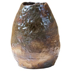 Schillernde Vase in Beige von Daniele Giannetti