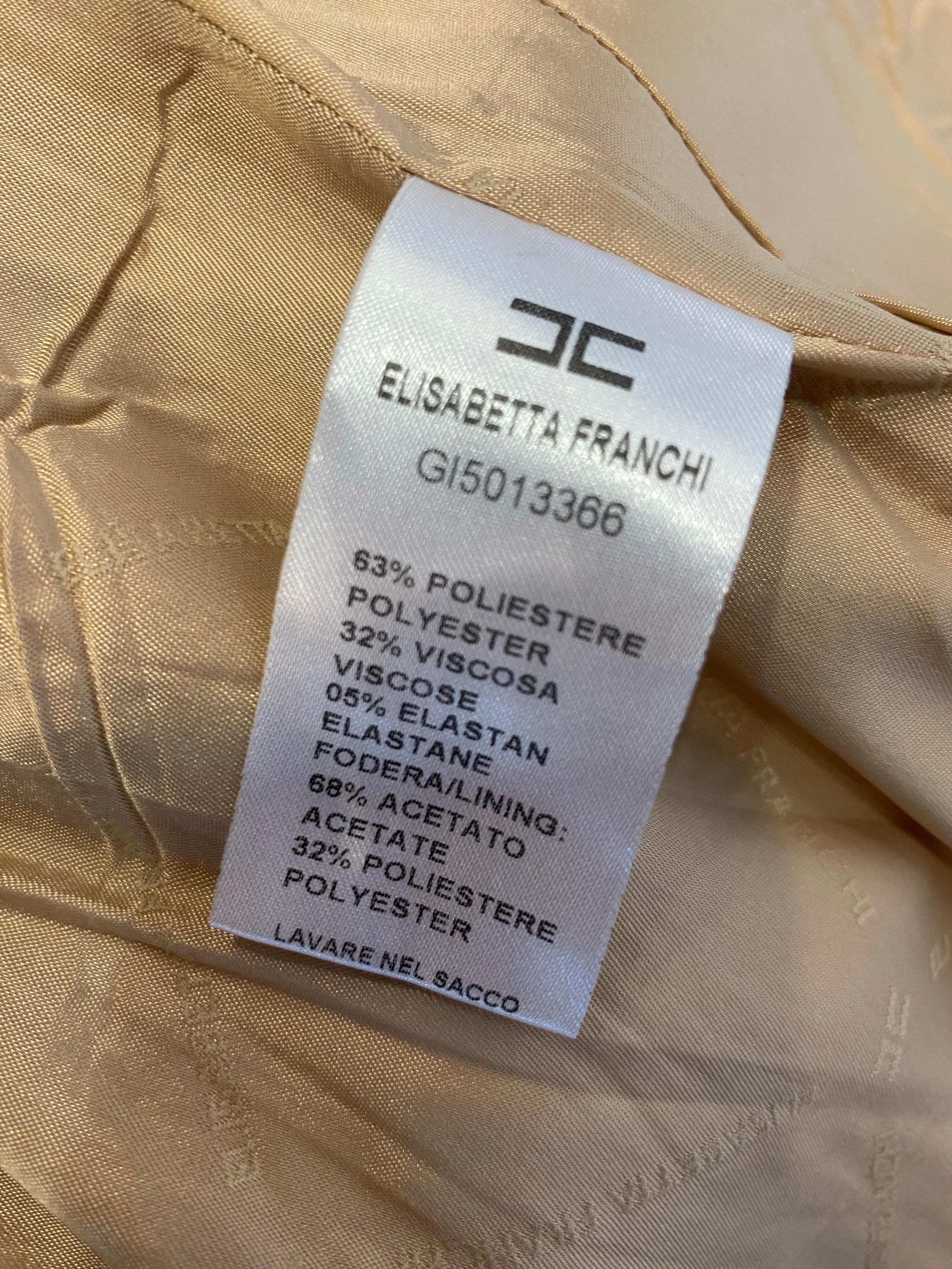 Beige jacket Elisabetta franchi For Sale 5