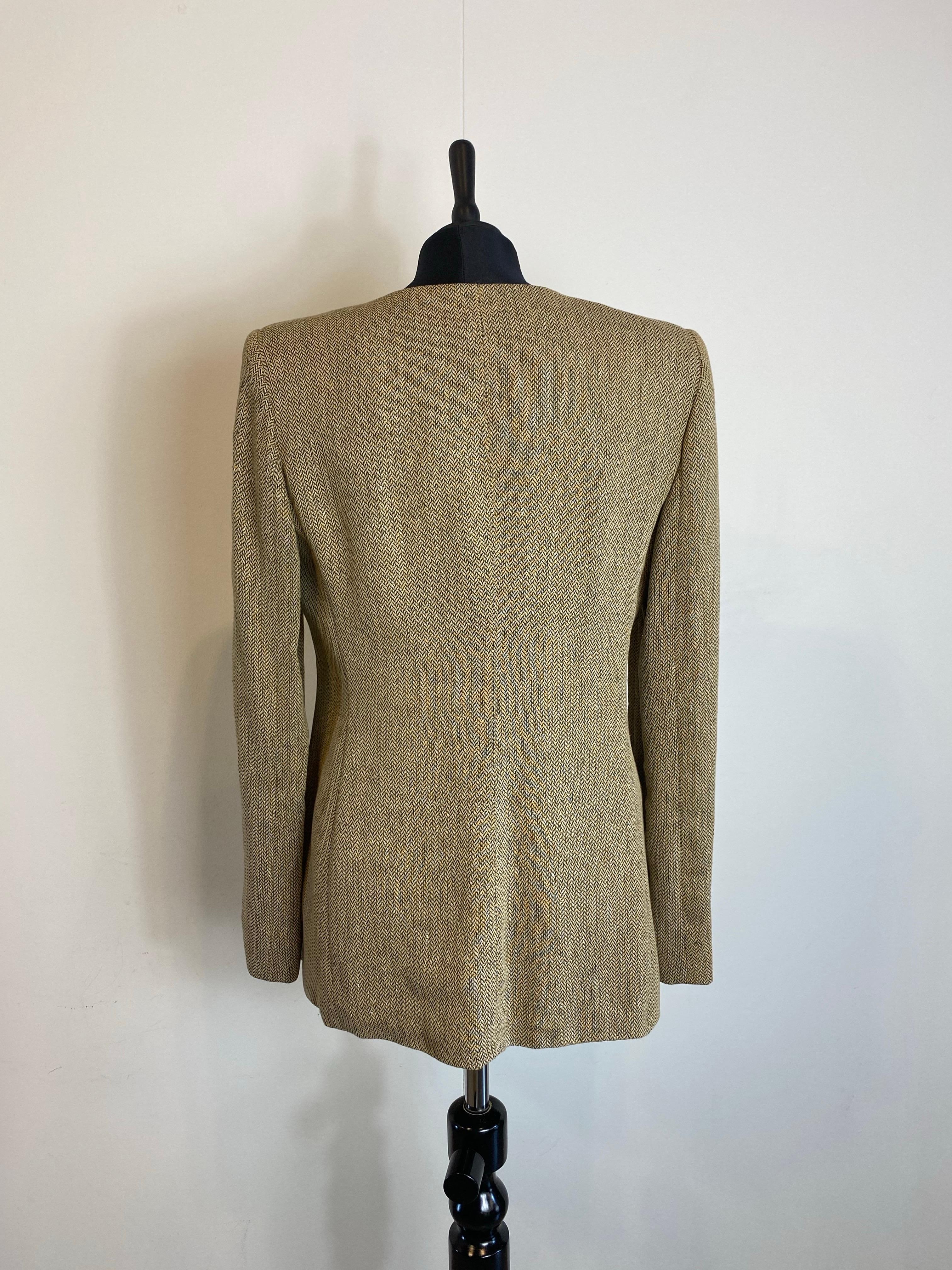 da uomo o donna Giacca beige con dettagli delle collezioni Armani. in vendita
