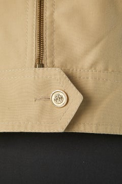Beige jacket with zip in the middle front Ted Lapidus