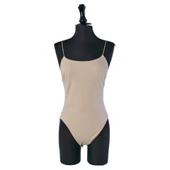 Beige jersey bodysuit ALEXANDRE VAUTHIER