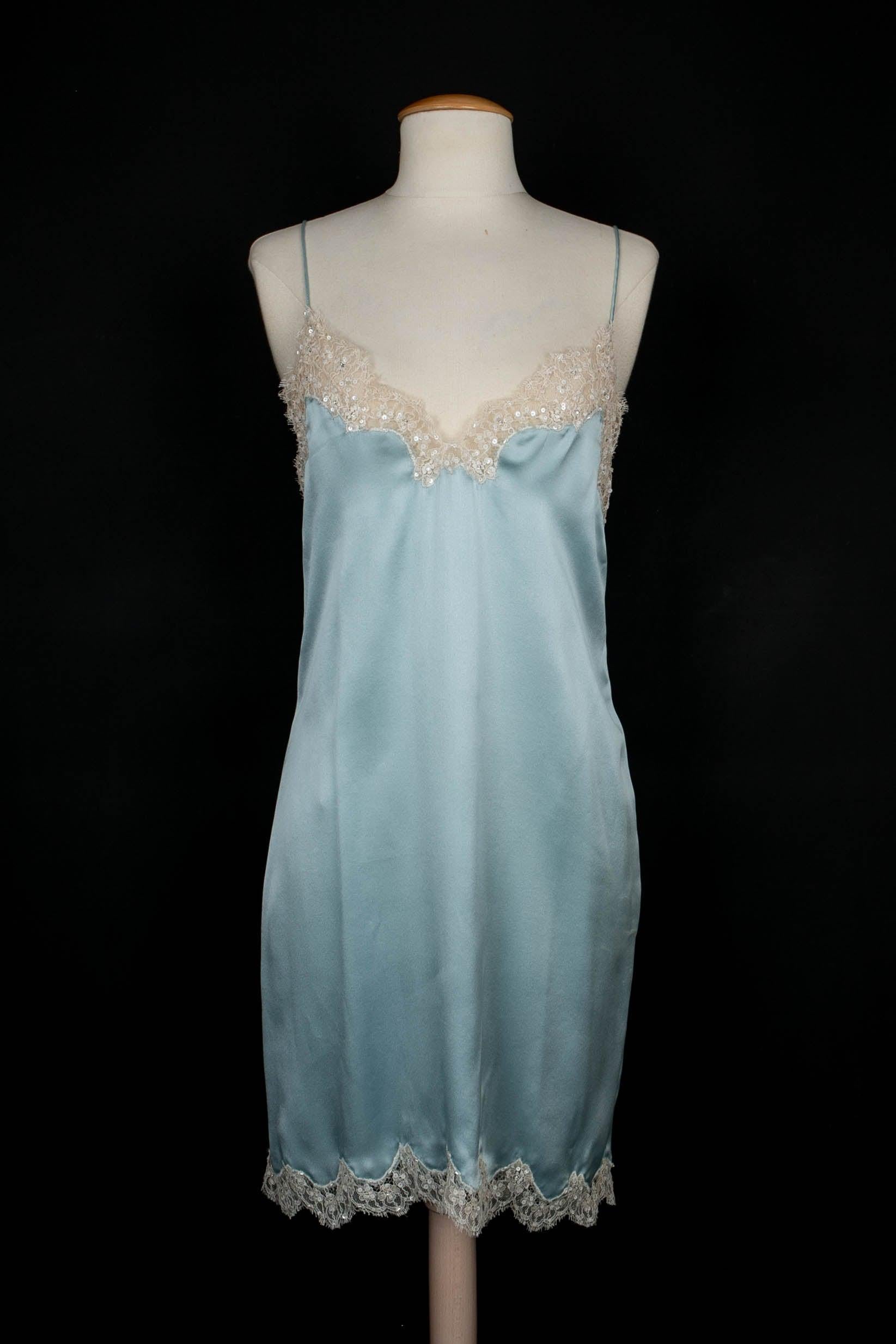 Valentino Beige Lace Dress For Sale 4