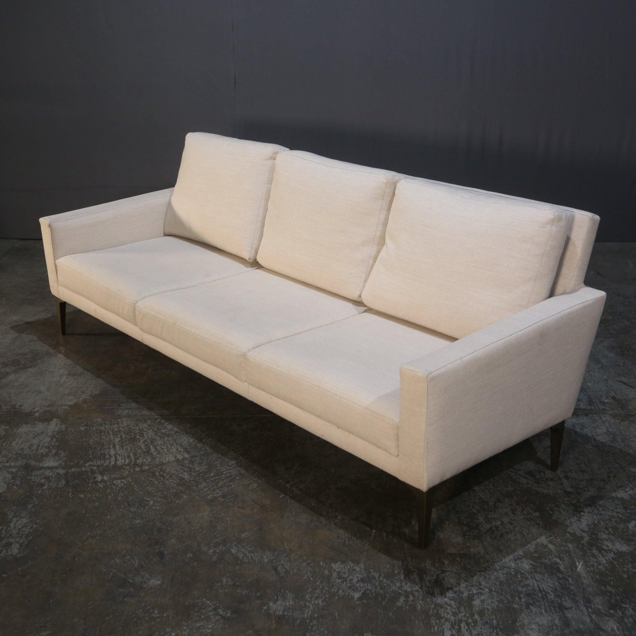 American Beige Large Sofa by Edward Wormley For Sale