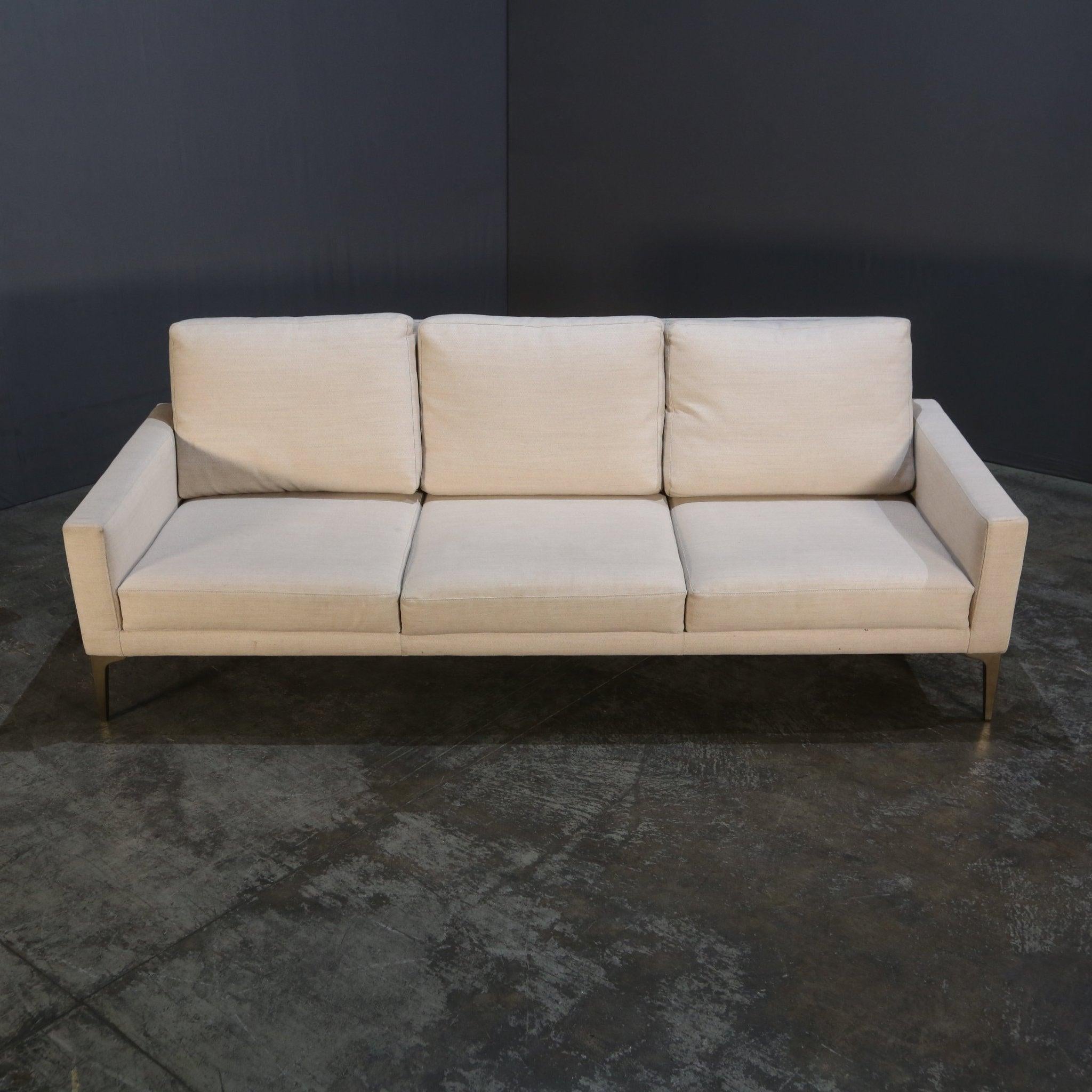 Beige Large Sofa by Edward Wormley In Good Condition For Sale In Basildon, London