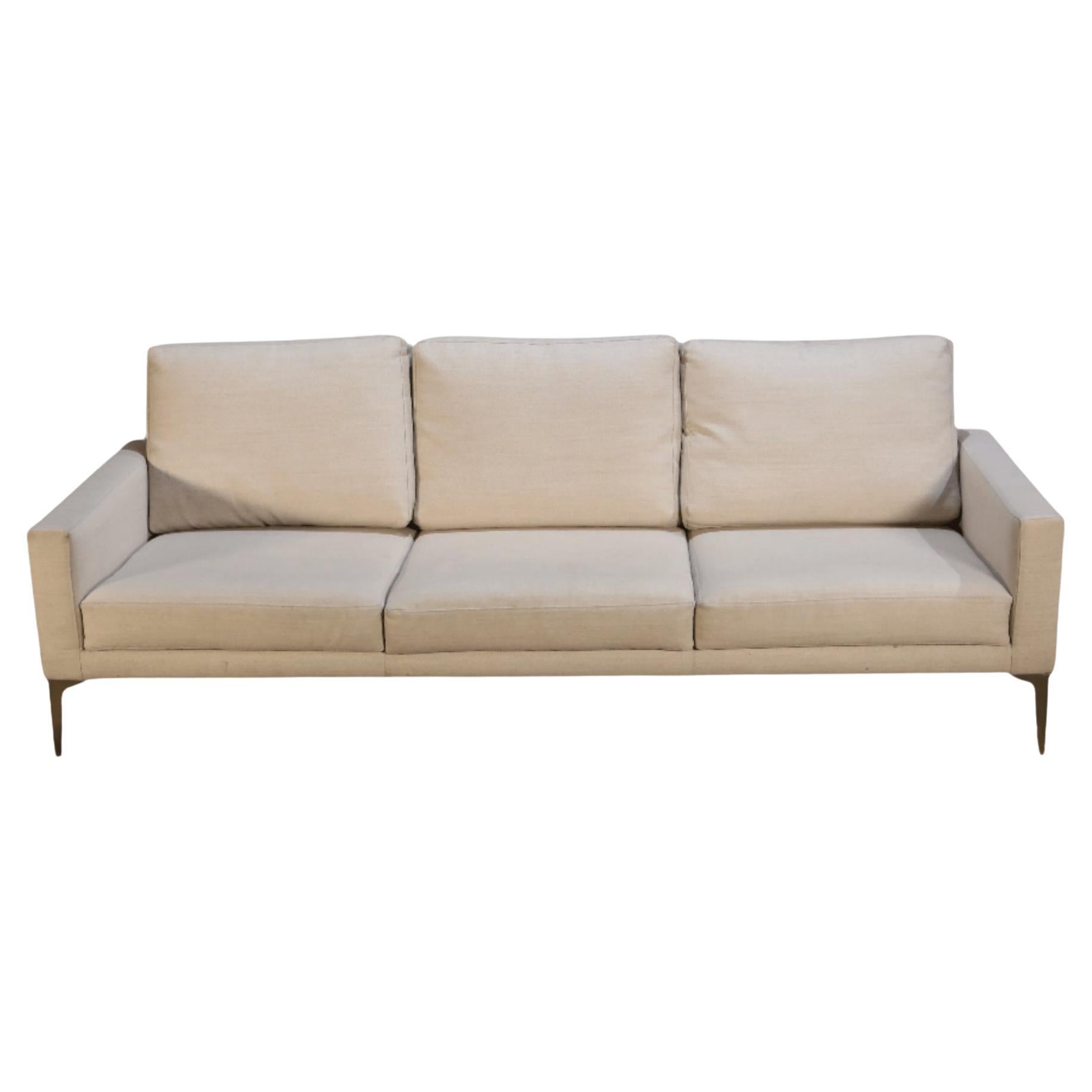 Beige Large Sofa by Edward Wormley