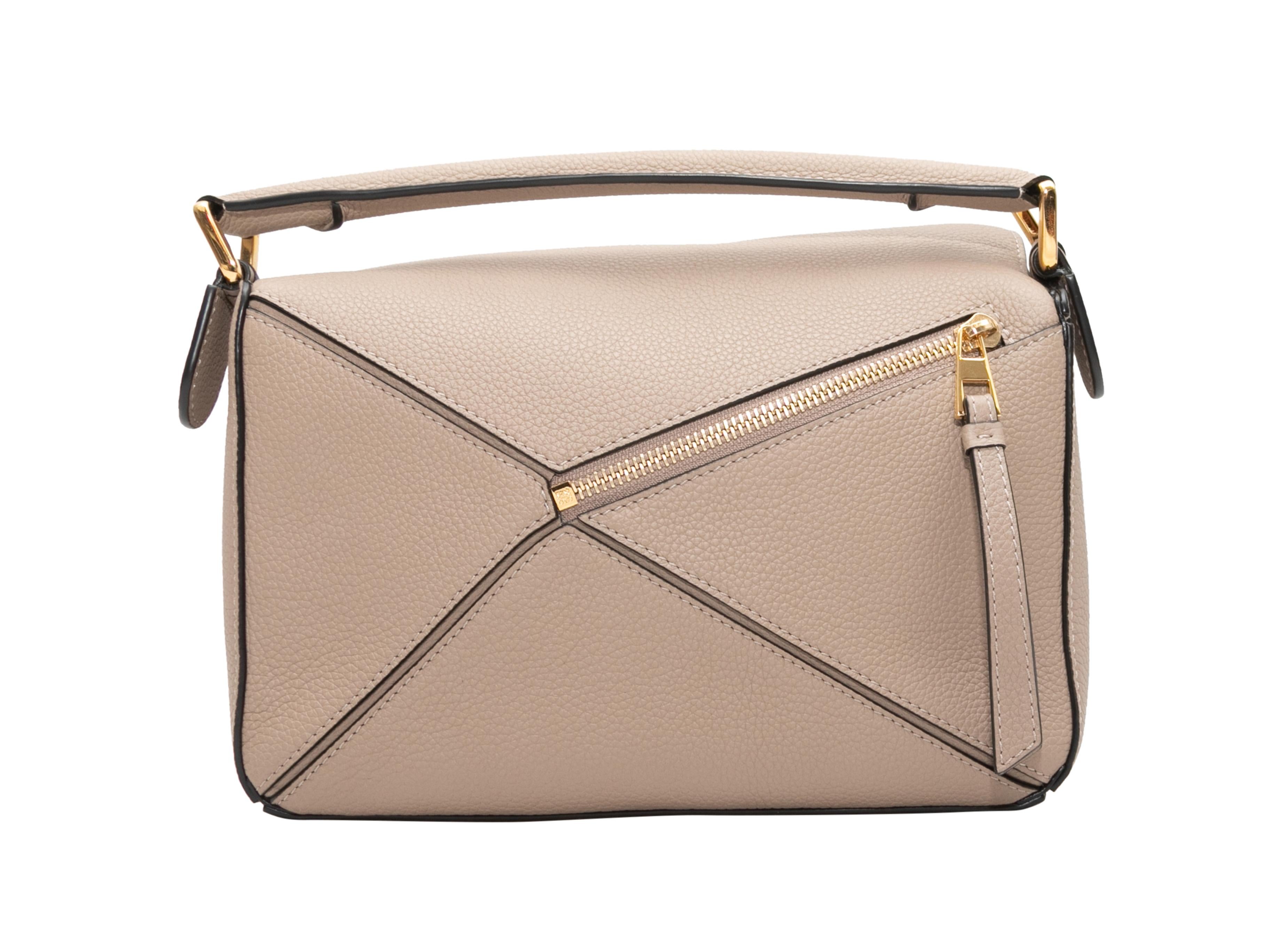 Women's Beige Loewe Small Leather Puzzle Crossbody Bag For Sale