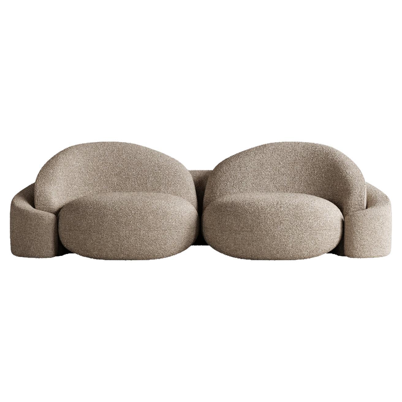 Beige Lovers Sofa by Plyus Design For Sale