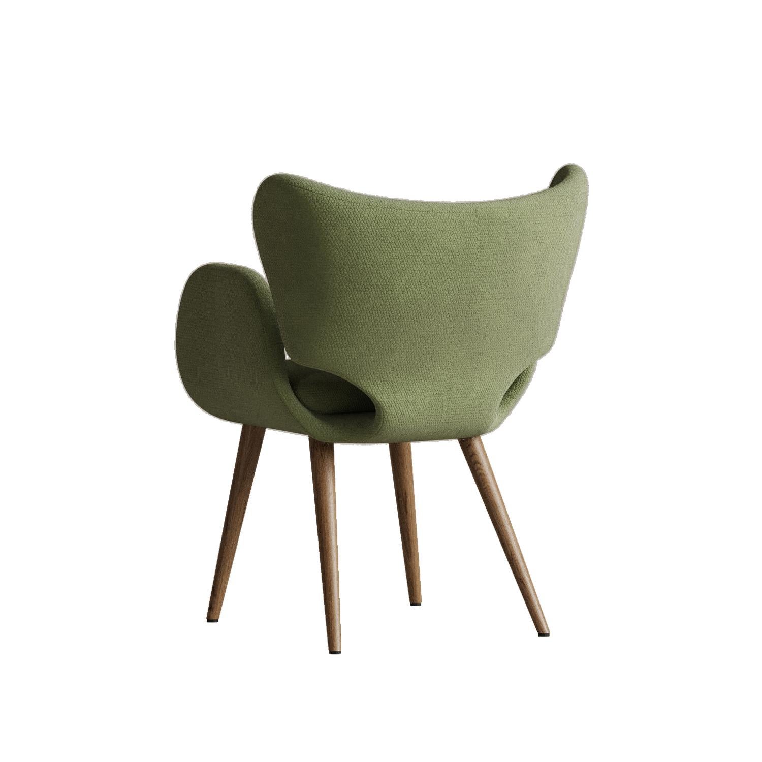 Upholstery Beige Madina Chair by Plyus Design For Sale