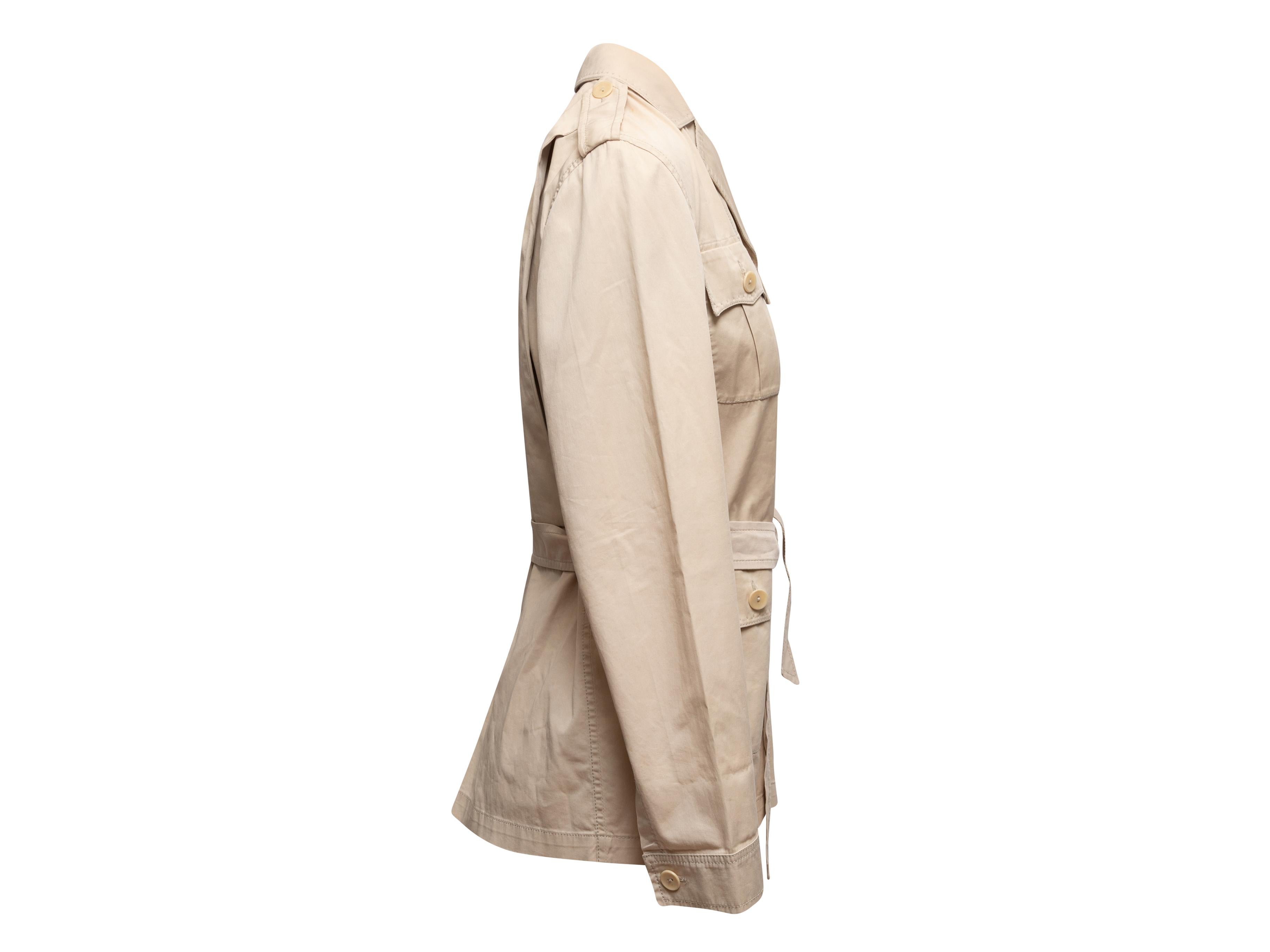 Beige Max Mara Cargo Jacket In Good Condition In New York, NY