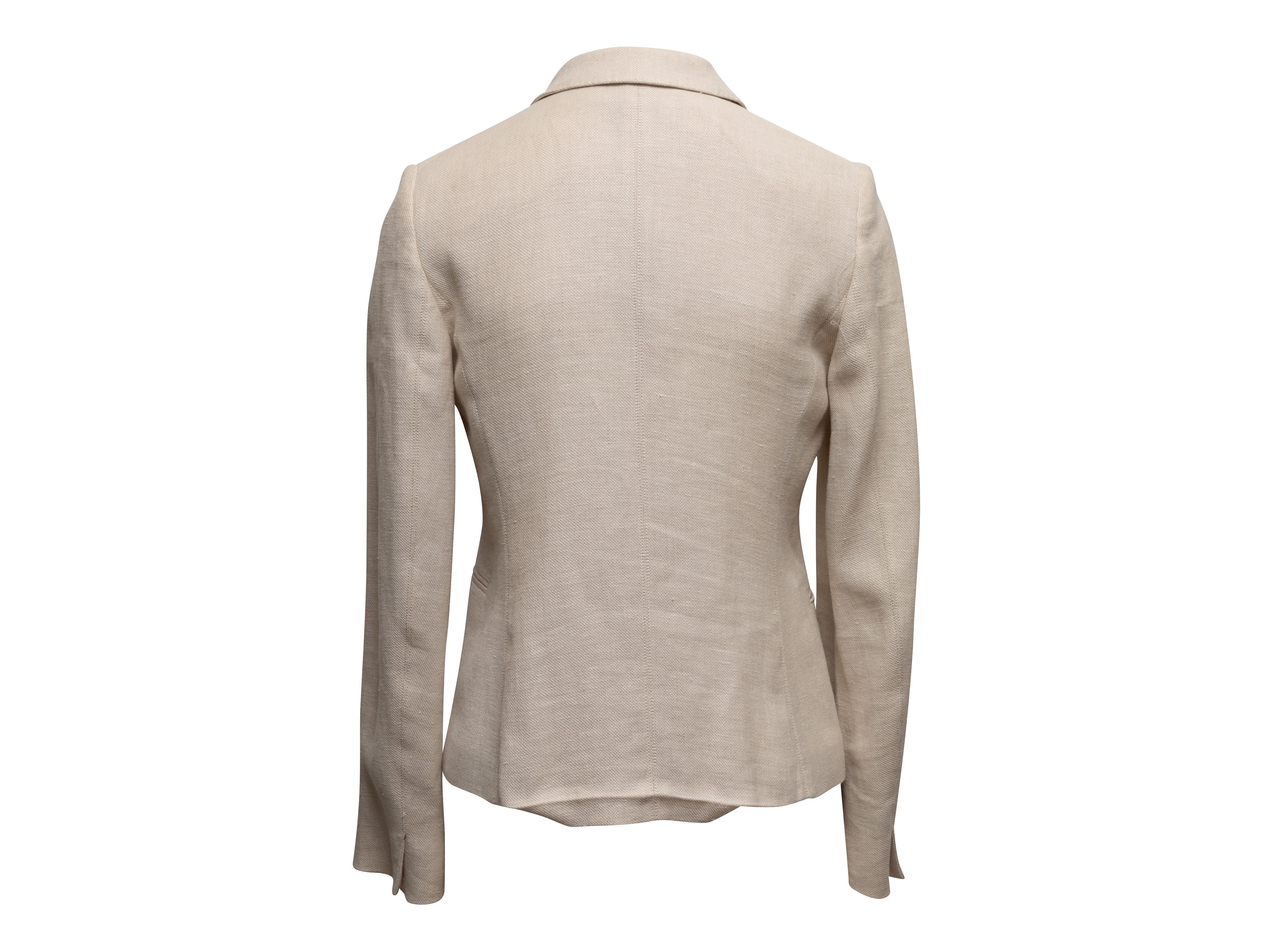 Max Mara Women's Mxsbuono Linen Blazer Beige