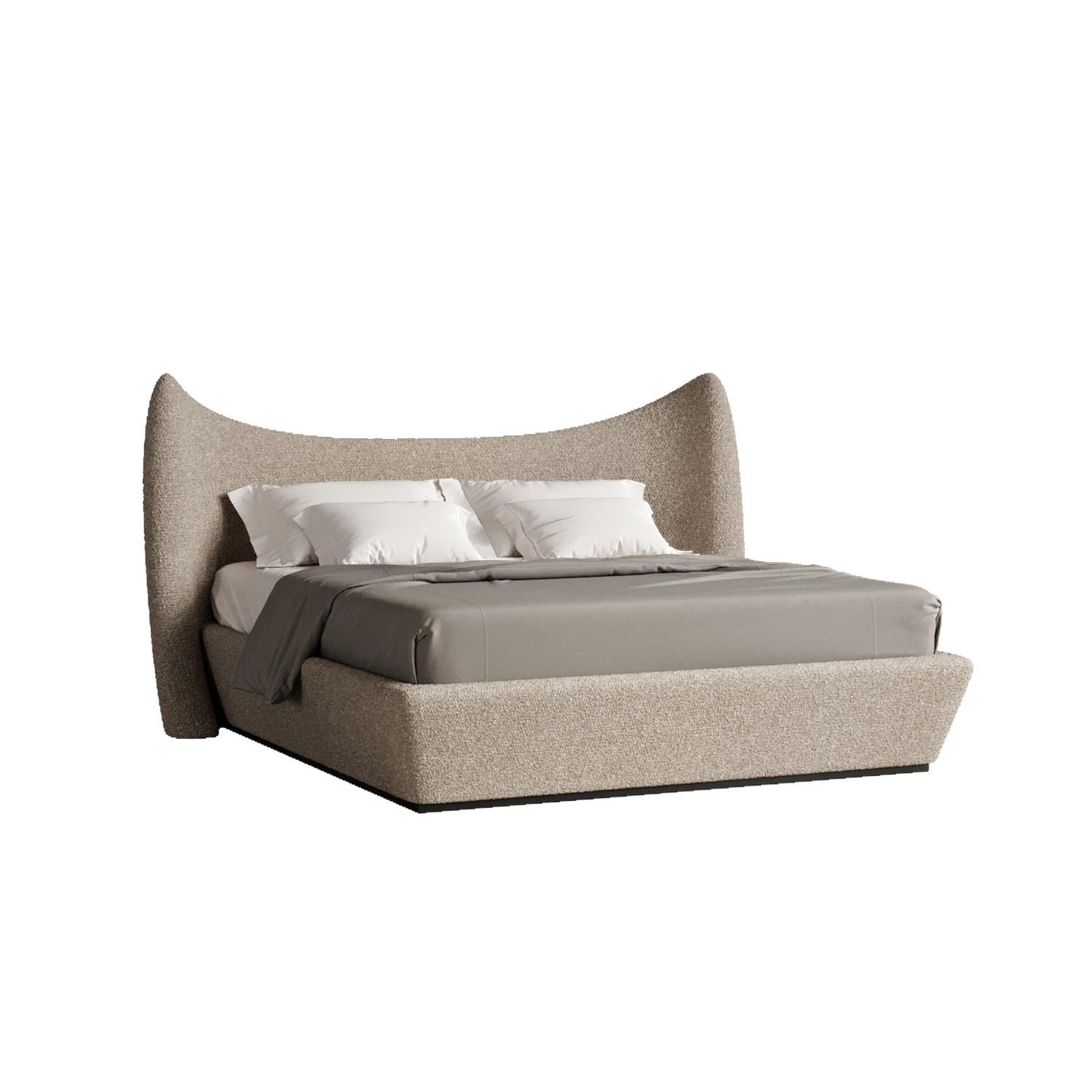 Contemporary Beige Memory Bed by Plyus Design For Sale