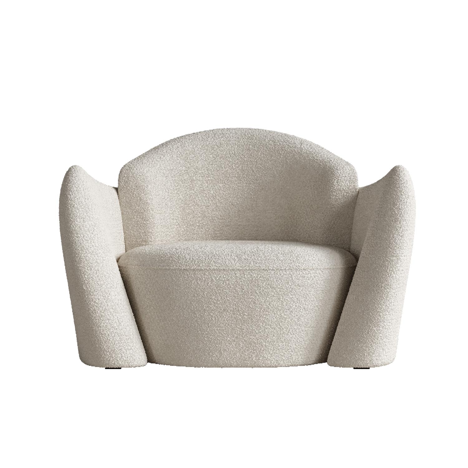 Contemporary Beige Memory Chair by Plyus Design For Sale