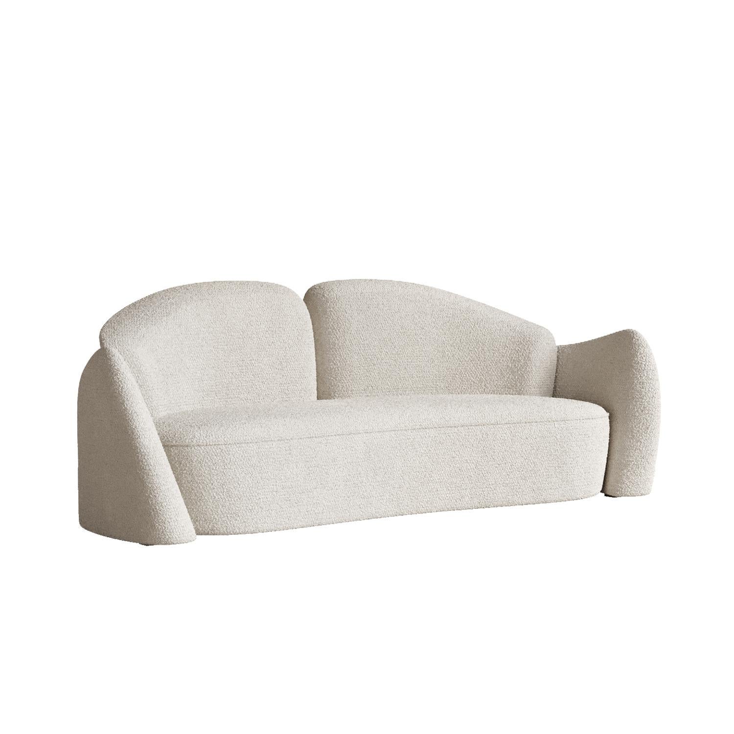 Contemporary Beige Memory Sofa by Plyus Design For Sale