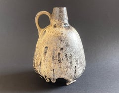 Vaso in lava beige di metà secolo, Studio Ceramic by Ruscha 1970s, Germania occidentale