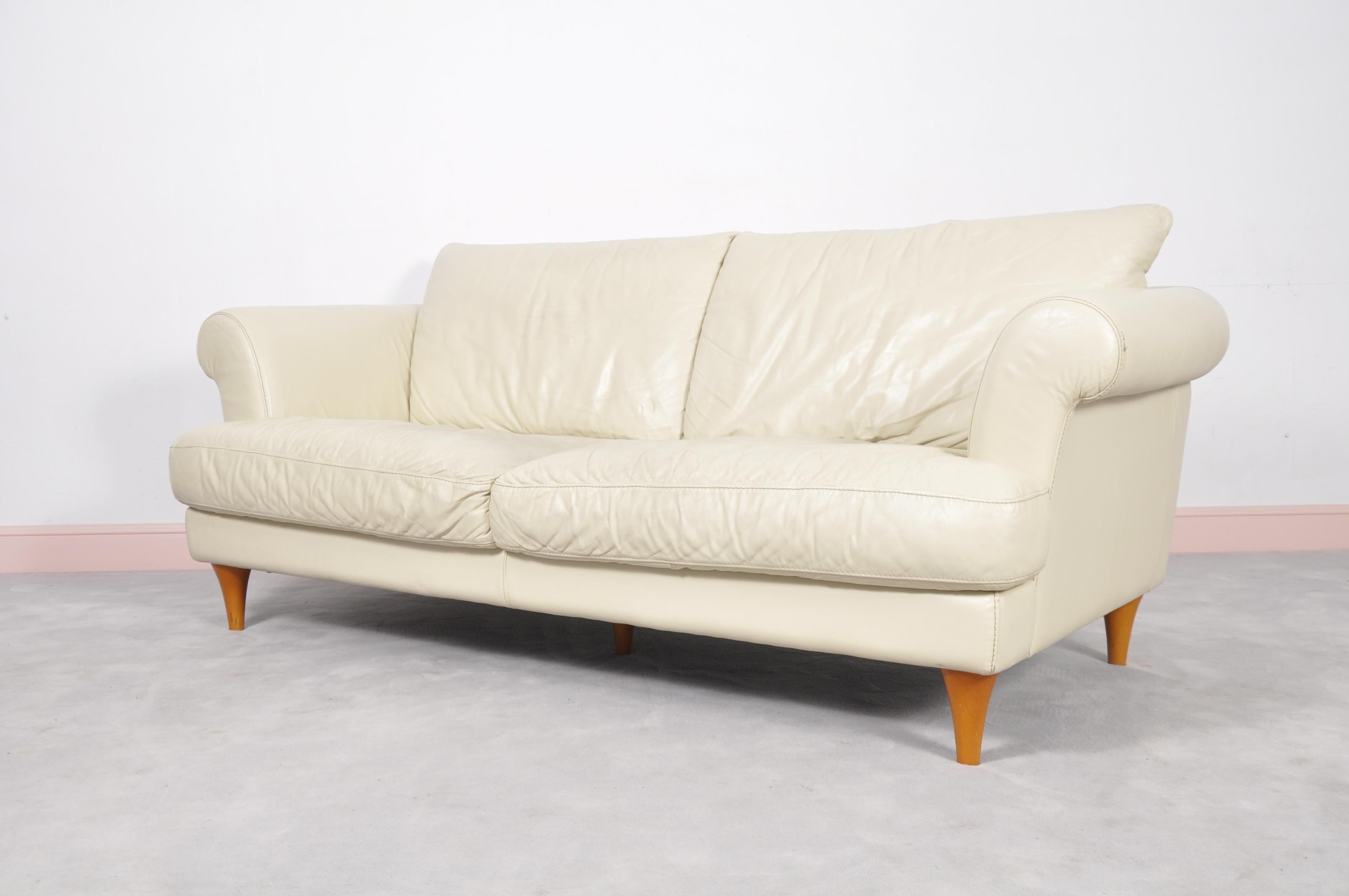 Fabulous Italian three-seat sofa. Great look with a dynamic design and super comfortable too!