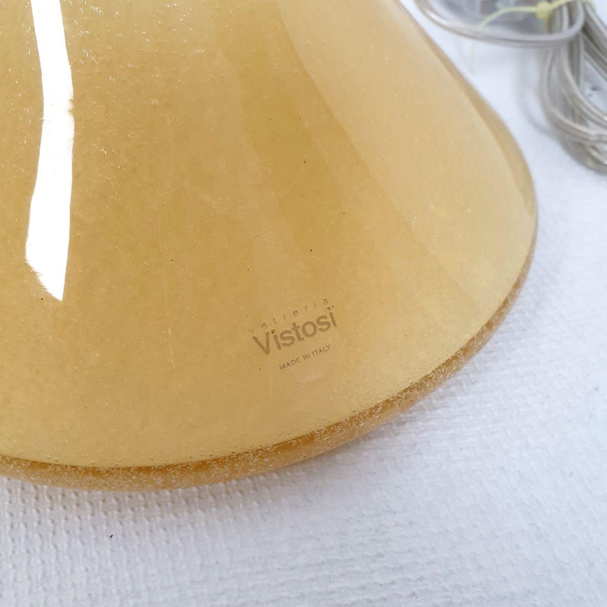 Mid Century Murano Glaslampen von Vistosi - ein Paar im Angebot 2
