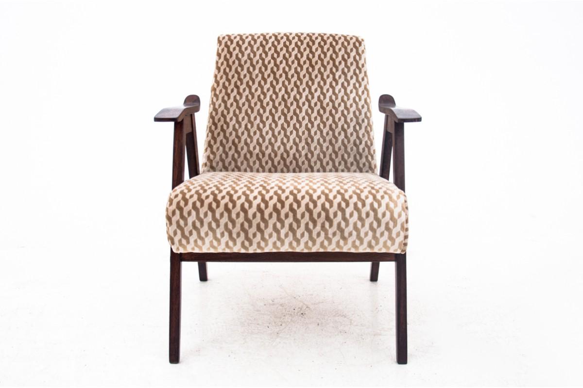 Mid-Century-Modern-Sessel in Beige, 1960er Jahre (Moderne der Mitte des Jahrhunderts) im Angebot