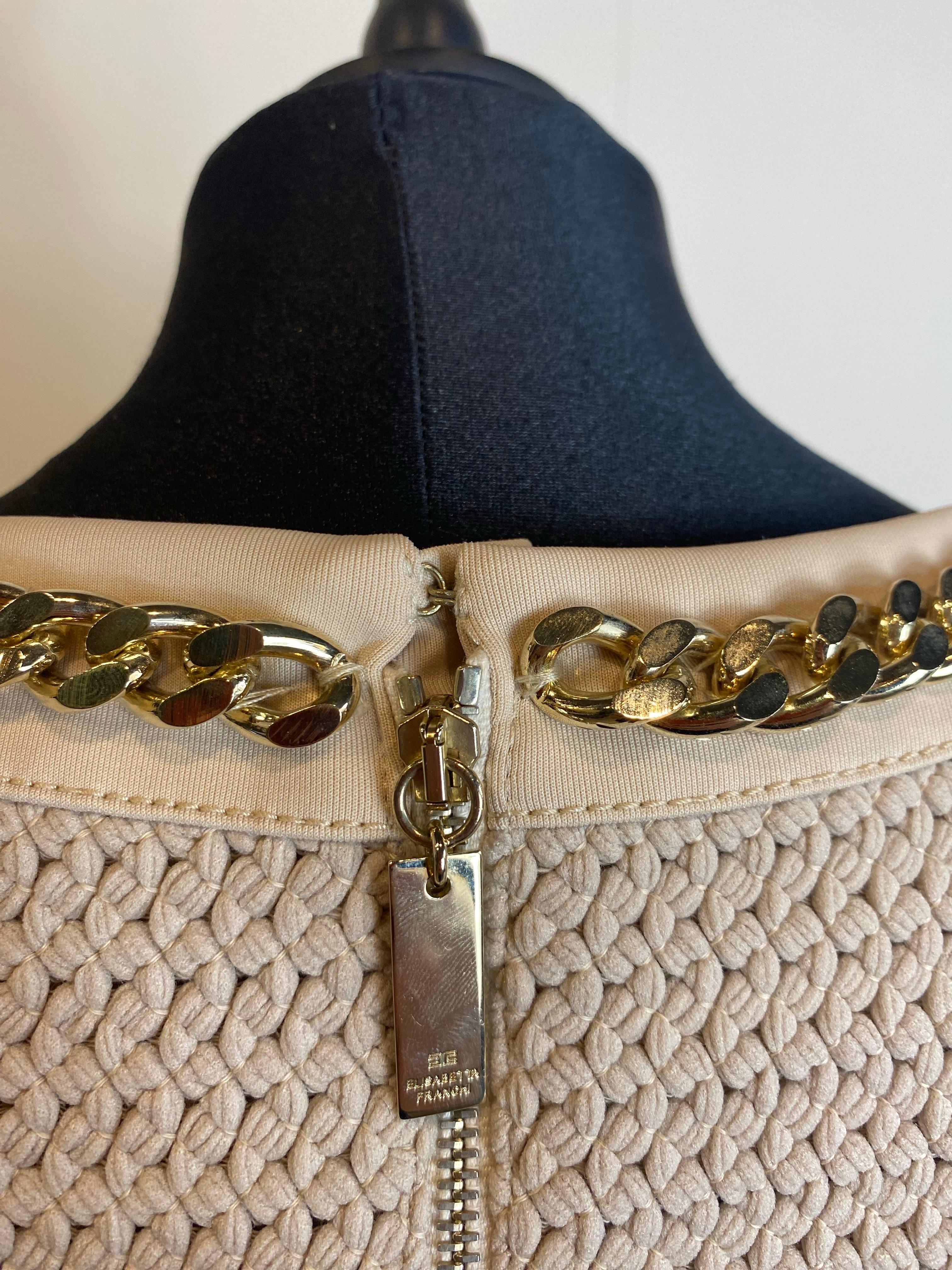 Beige midi dress Elisabetta franchi For Sale 3
