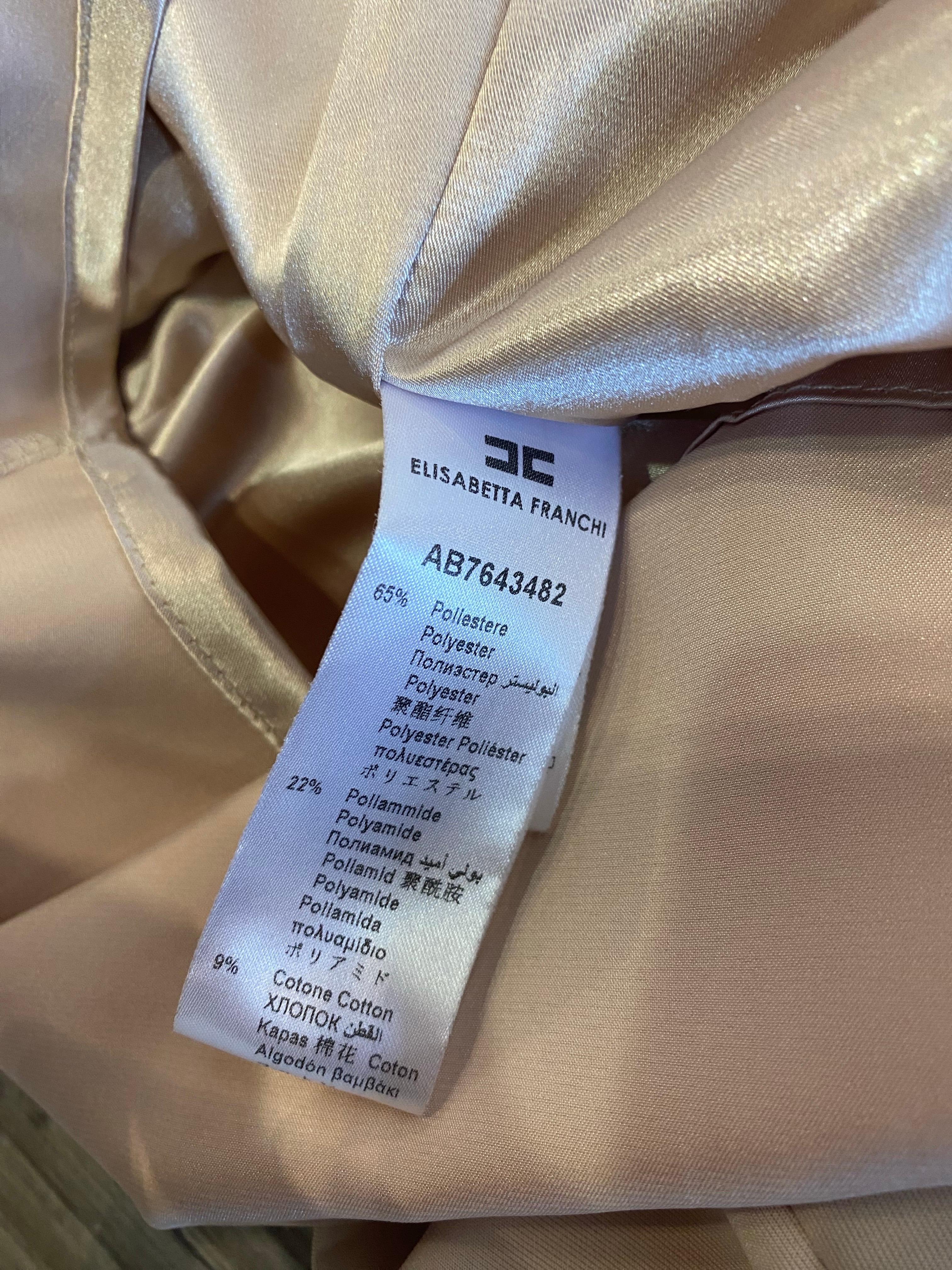 Beige midi dress Elisabetta franchi For Sale 5