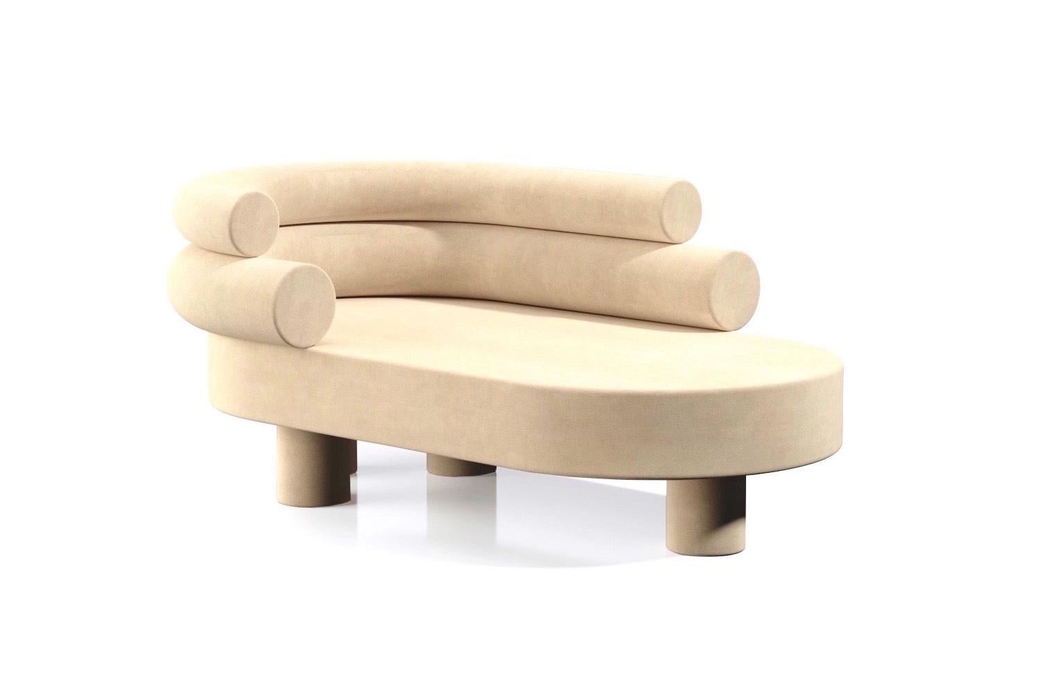 Beige Mineral chaise longue by Kasadamo
Dimensions: D 185 x W 100 x H 78 cm
Materials: Suede
Also available: Customized materials and colors available.


Kasadamo is about uniqueness, visions and exclusivity, a brand that was designed to be