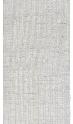 Beige Minimalist Textured Handmade Runner