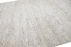 Beige Moderner Teppich aus gefilzter, texturierter Wolle von Apadana