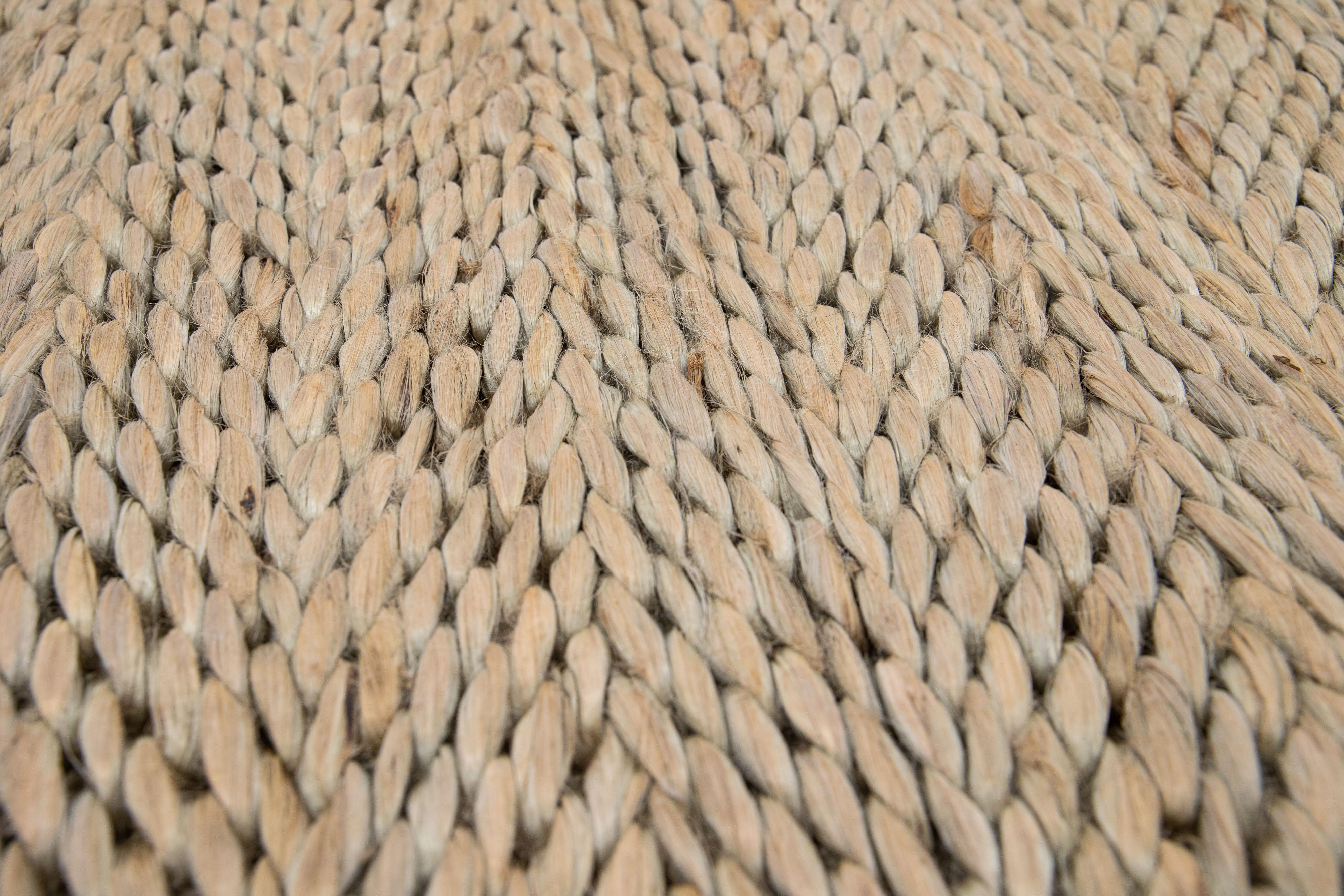 Beige Modern Natural Style Handmade Custom Jute Teppich (Indisch) im Angebot
